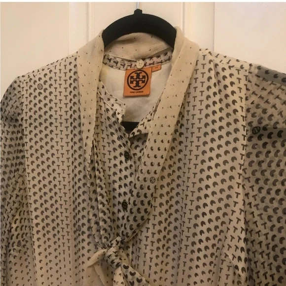 Tory Burch Polka Dot logo dress sz xs - Picture 3 of 11